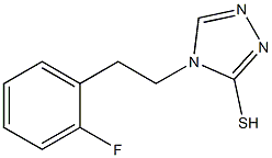 4-[2-(2-fluorophenyl)ethyl]-4H-1,2,4-triazole-3-thiol Struktur