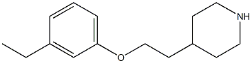 4-[2-(3-ethylphenoxy)ethyl]piperidine Struktur