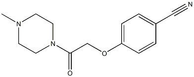 4-[2-(4-methylpiperazin-1-yl)-2-oxoethoxy]benzonitrile Struktur