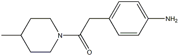 4-[2-(4-methylpiperidin-1-yl)-2-oxoethyl]aniline Struktur