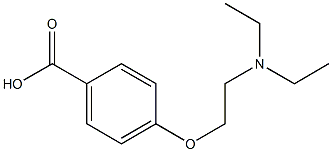 4-[2-(diethylamino)ethoxy]benzoic acid Struktur