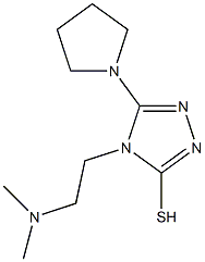 4-[2-(dimethylamino)ethyl]-5-pyrrolidin-1-yl-4H-1,2,4-triazole-3-thiol Struktur