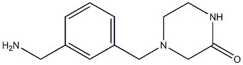 4-[3-(aminomethyl)benzyl]piperazin-2-one Struktur