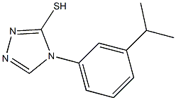 4-[3-(propan-2-yl)phenyl]-4H-1,2,4-triazole-3-thiol Struktur