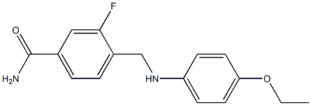 4-{[(4-ethoxyphenyl)amino]methyl}-3-fluorobenzamide Struktur