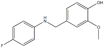 4-{[(4-fluorophenyl)amino]methyl}-2-methoxyphenol Struktur