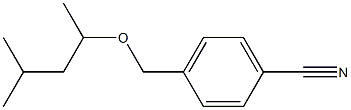 4-{[(4-methylpentan-2-yl)oxy]methyl}benzonitrile Struktur