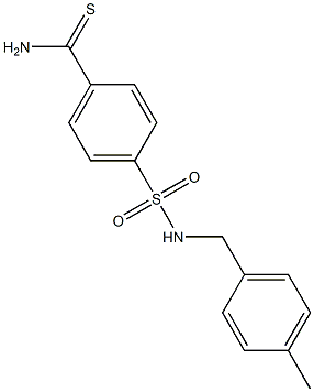 4-{[(4-methylphenyl)methyl]sulfamoyl}benzene-1-carbothioamide Struktur