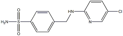 4-{[(5-chloropyridin-2-yl)amino]methyl}benzene-1-sulfonamide Struktur