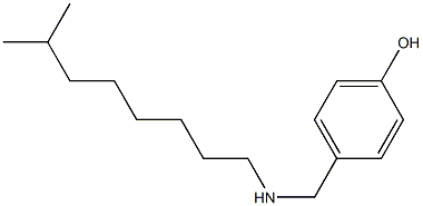 4-{[(7-methyloctyl)amino]methyl}phenol Struktur