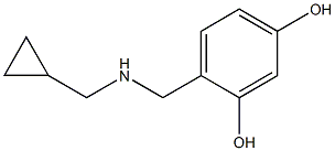 4-{[(cyclopropylmethyl)amino]methyl}benzene-1,3-diol Struktur