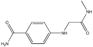 4-{[(methylcarbamoyl)methyl]amino}benzamide Struktur