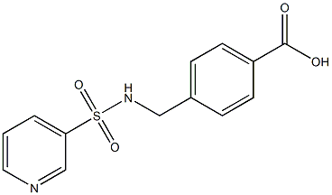 4-{[(pyridin-3-ylsulfonyl)amino]methyl}benzoic acid Struktur