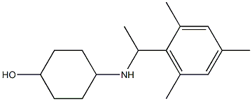 4-{[1-(2,4,6-trimethylphenyl)ethyl]amino}cyclohexan-1-ol Struktur