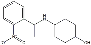 4-{[1-(2-nitrophenyl)ethyl]amino}cyclohexan-1-ol Struktur