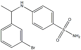 4-{[1-(3-bromophenyl)ethyl]amino}benzene-1-sulfonamide Struktur