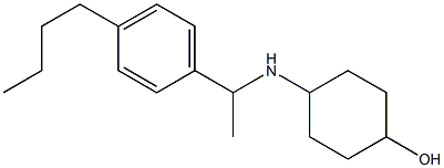 4-{[1-(4-butylphenyl)ethyl]amino}cyclohexan-1-ol Struktur