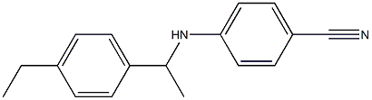 4-{[1-(4-ethylphenyl)ethyl]amino}benzonitrile Struktur