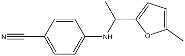 4-{[1-(5-methylfuran-2-yl)ethyl]amino}benzonitrile Struktur