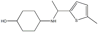 4-{[1-(5-methylthiophen-2-yl)ethyl]amino}cyclohexan-1-ol Struktur