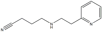 4-{[2-(pyridin-2-yl)ethyl]amino}butanenitrile Struktur