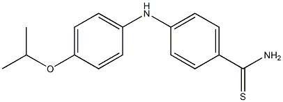 4-{[4-(propan-2-yloxy)phenyl]amino}benzene-1-carbothioamide Struktur