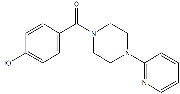 4-{[4-(pyridin-2-yl)piperazin-1-yl]carbonyl}phenol Struktur