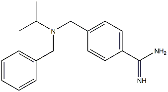 4-{[benzyl(isopropyl)amino]methyl}benzenecarboximidamide Struktur