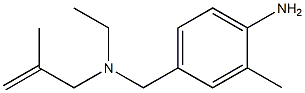 4-{[ethyl(2-methylprop-2-en-1-yl)amino]methyl}-2-methylaniline Struktur