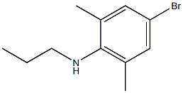 4-bromo-2,6-dimethyl-N-propylaniline Struktur