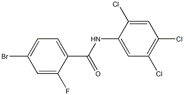 4-bromo-2-fluoro-N-(2,4,5-trichlorophenyl)benzamide Struktur