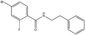 4-bromo-2-fluoro-N-(2-phenylethyl)benzamide Struktur