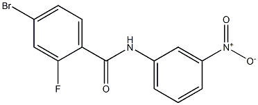 4-bromo-2-fluoro-N-(3-nitrophenyl)benzamide Struktur