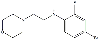 4-bromo-2-fluoro-N-[2-(morpholin-4-yl)ethyl]aniline Struktur