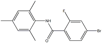 4-bromo-2-fluoro-N-mesitylbenzamide Struktur