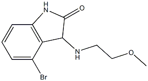 4-bromo-3-[(2-methoxyethyl)amino]-2,3-dihydro-1H-indol-2-one Struktur