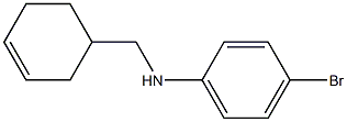 4-bromo-N-(cyclohex-3-en-1-ylmethyl)aniline Struktur