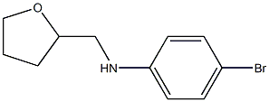 4-bromo-N-(oxolan-2-ylmethyl)aniline Struktur