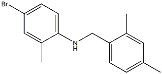 4-bromo-N-[(2,4-dimethylphenyl)methyl]-2-methylaniline Struktur