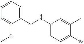 4-bromo-N-[(2-methoxyphenyl)methyl]-3-methylaniline Struktur