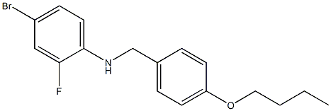 4-bromo-N-[(4-butoxyphenyl)methyl]-2-fluoroaniline Struktur