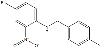 4-bromo-N-[(4-methylphenyl)methyl]-2-nitroaniline Struktur