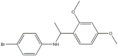 4-bromo-N-[1-(2,4-dimethoxyphenyl)ethyl]aniline Struktur