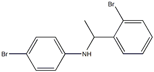 4-bromo-N-[1-(2-bromophenyl)ethyl]aniline Struktur