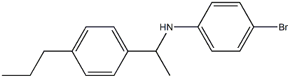 4-bromo-N-[1-(4-propylphenyl)ethyl]aniline Struktur