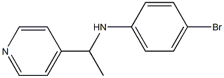 4-bromo-N-[1-(pyridin-4-yl)ethyl]aniline Struktur