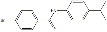 4-bromo-N-[4-(propan-2-yl)phenyl]benzamide Struktur