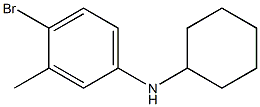 4-bromo-N-cyclohexyl-3-methylaniline Struktur