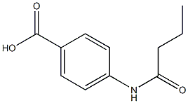 4-butanamidobenzoic acid Struktur