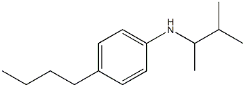 4-butyl-N-(3-methylbutan-2-yl)aniline Struktur